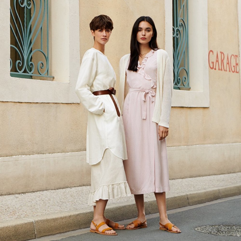 Ines de la Fressange Uniqlo Cotton White Summer Coat Size XXS